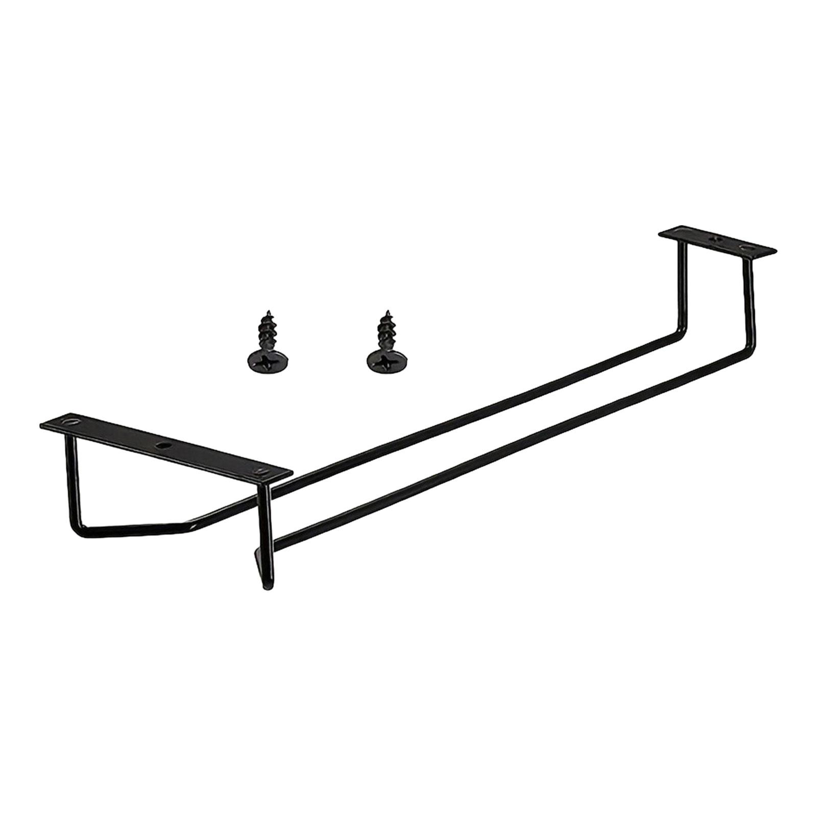 Bothyi - Soporte Para Copas De Vino Debajo Del Gabinete, Estante Para Copas De Vino De Hierro Para Cocina, Casillero Para El Hogar