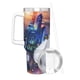 thumbnail image 3 of Baymax: Grandes Héroes Vaso aislado de acero inoxidable con asa, diseño temático, regalo para familia, amigos y fans; incluye pajita y encaja en el portavasos estándar, 40 oz, 3 of 6