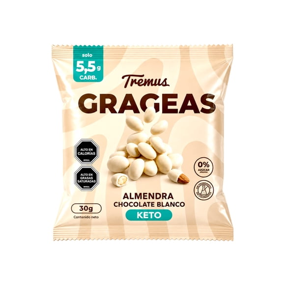 Grageas de almendra Keto, 40 g, Tremus
