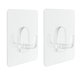 thumbnail image 2 of Colgador de ropa pegajoso adhesivo de gancho de pared traceless 70x70mm claro -2pcs, 2 of 5