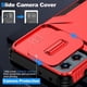 thumbnail image 4 of Funda Resistente para Motorola Moto G 4G 2023 con Tapa Deslizante y Protección Militar Rojo, 4 of 6