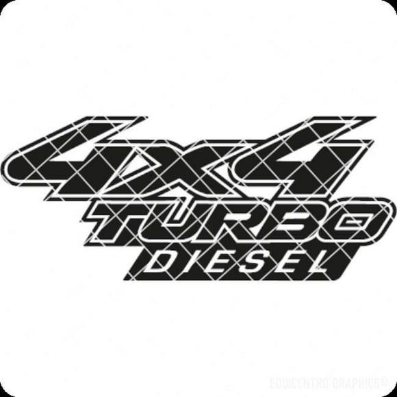 Sticker 4x4 Turbo Diesel Off Road Awd Todo Terreno Camioneta