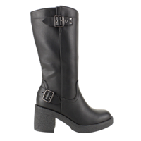 Bota Agua De Coco Doble Correa Negra