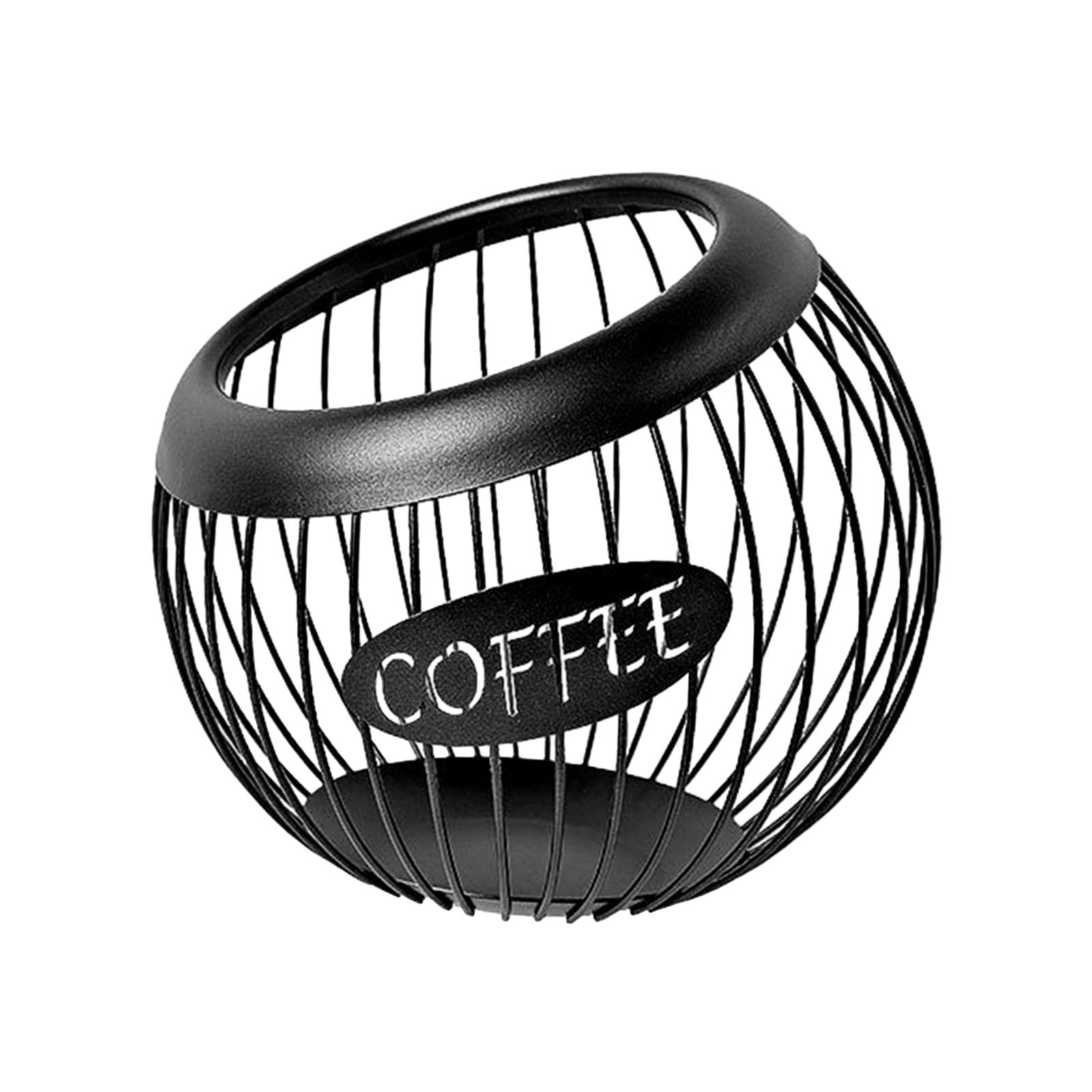 Magideal - Soporte Para Cápsulas De Café, Contenedor De Dulces Para Aperitivos, Soporte Para Cápsulas De Café Expreso Multiusos Duradero, Organizador De Escritor Negro
