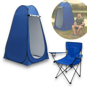 Genérico - Carpa Vestidor Portatil Camping Mas Silla Plegable Camping