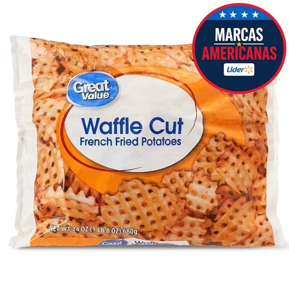 Papas Fritas Congeladas Waffle Cut, 680 g