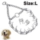 thumbnail image 1 of Collar de entrenamiento para perros con hebilla de liberación rápida, de acero cromado, antitirones., 1 of 8
