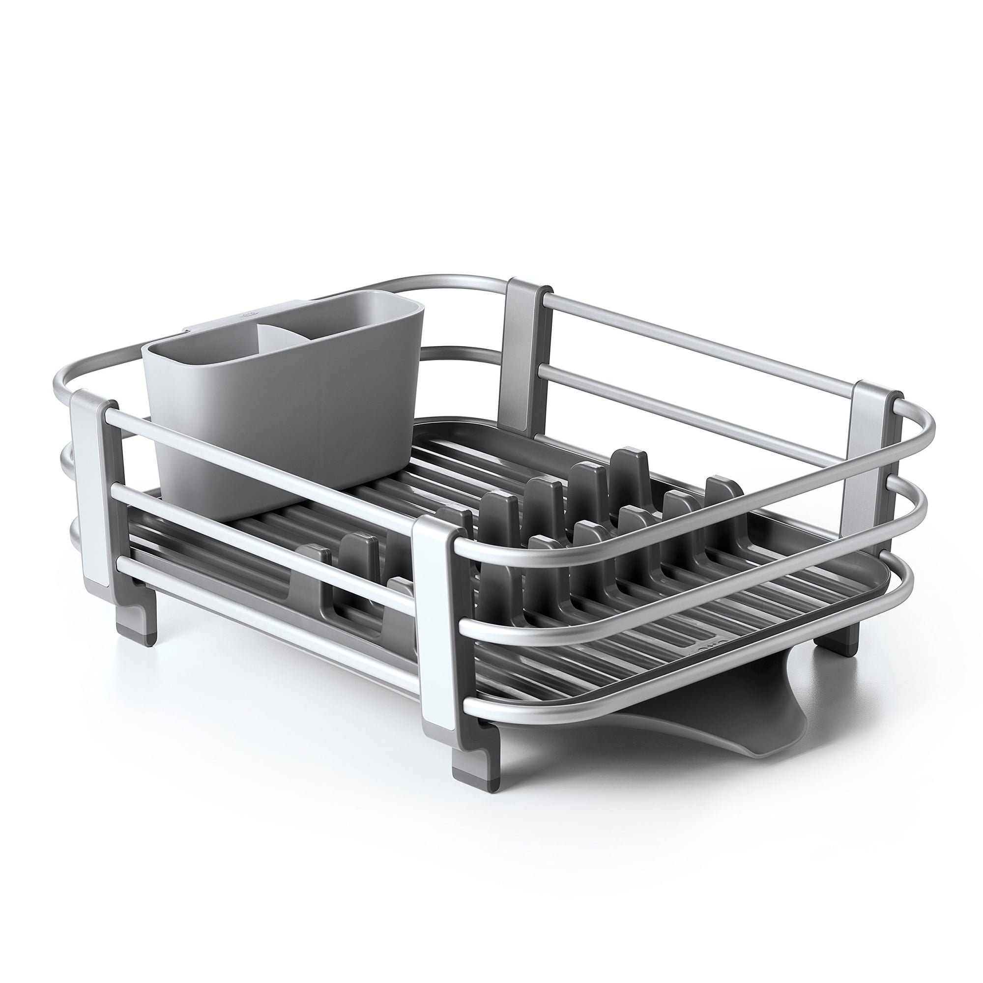 Escurridor De Platos Oxo Good Grips De Aluminio Antióxido Con Portacubiertos