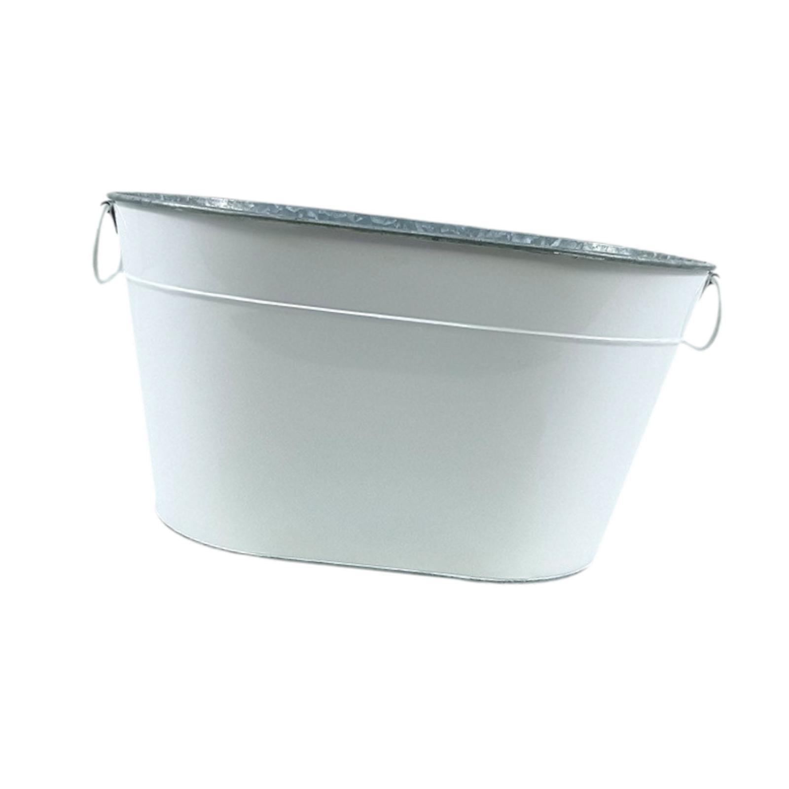 Magideal - Cubo De Almacenamiento De Hielo Champán Bañera De Hielo Liviano Rústico Bañera Portátil Bañera De Bebida Cubo Para Bebida De Cóctel Champán Bebida