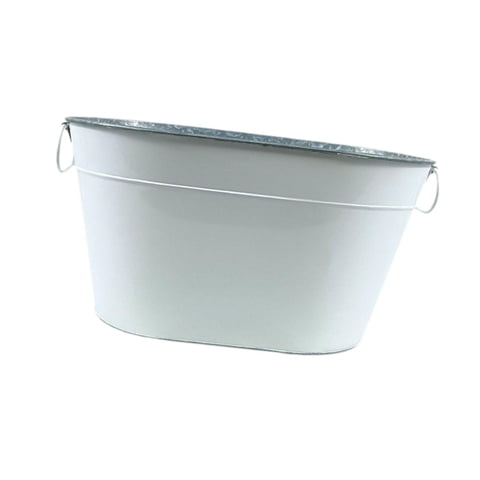 Magideal - Cubo De Almacenamiento De Hielo Champán Bañera De Hielo Liviano Rústico Bañera Portátil Bañera De Bebida Cubo Para Bebida De Cóctel Champán Bebida