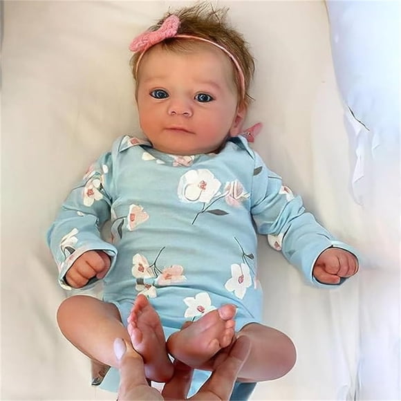 Muñeca Reborn GYCV Relike Girl de 46 cm con accesorios de 1 kg
