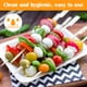 thumbnail image 4 of 100 brochetas de bambú de 12 cm para aperitivos, de madera natural, ideales para barbacoas, cócteles, aperitivos, frutas y bufés., 4 of 7
