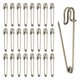 thumbnail image 1 of Uxcell 50 Pcs Alfileres de Seguridad Grandes 2"x 0.5" Broches de Aleación para Ropa de Costura Bronce, 1 of 6
