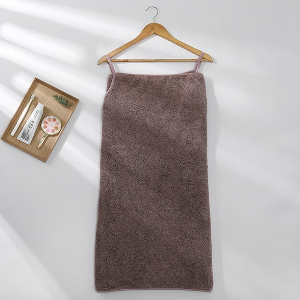 1pc Antibacterial Coral Velvet Bath Dress for Women - Water Absorbing Pool Towel with Bamboo Charcoal Fiber - Versatile and Wearable Bath Skirt - 55x29.5in - Perfect Bathroom Accessory