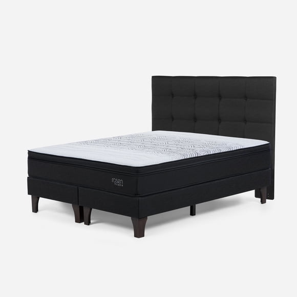 Cama Europea Tempo Respaldo Issey 2 Plazas