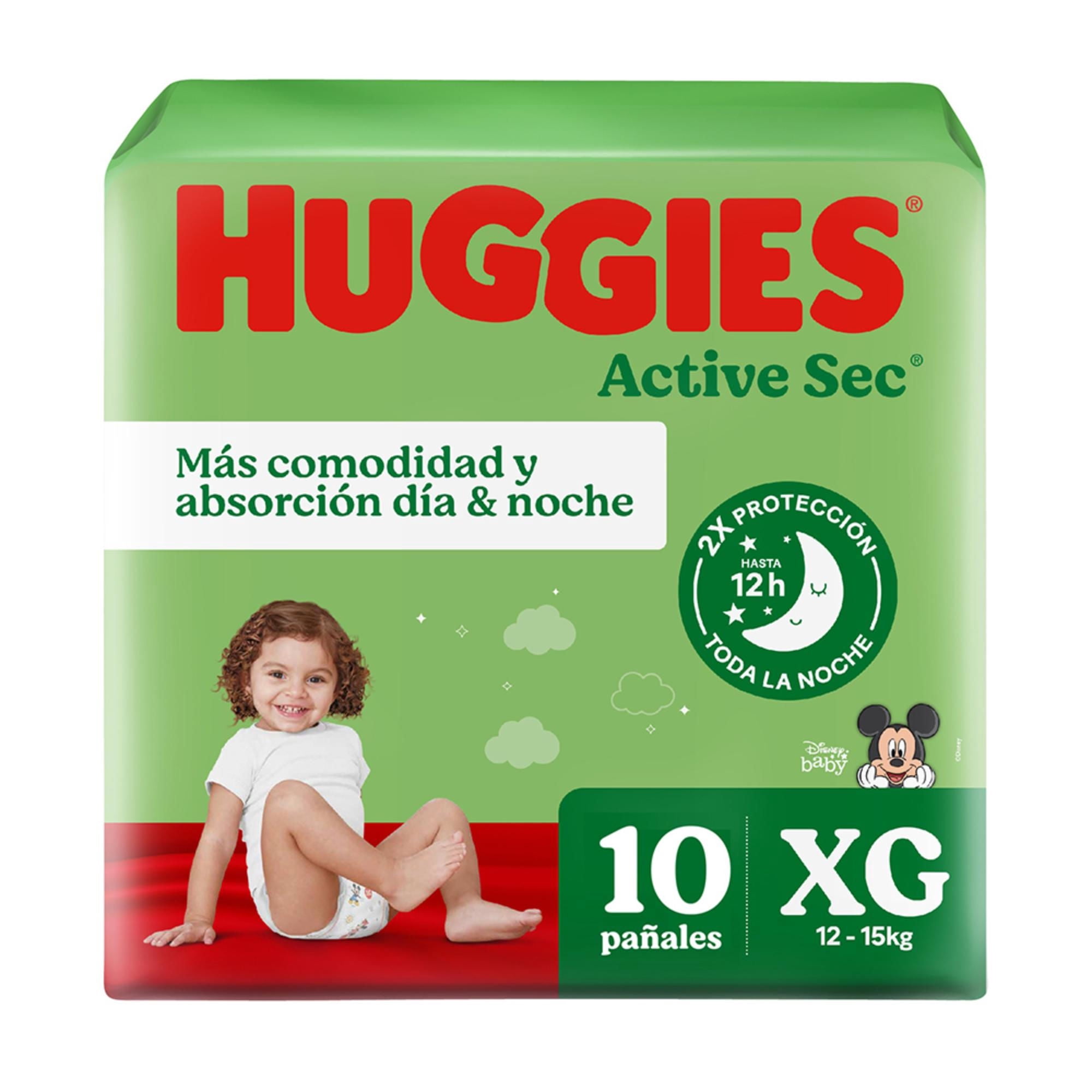 Pañal Active Sec Xg Un Huggies
