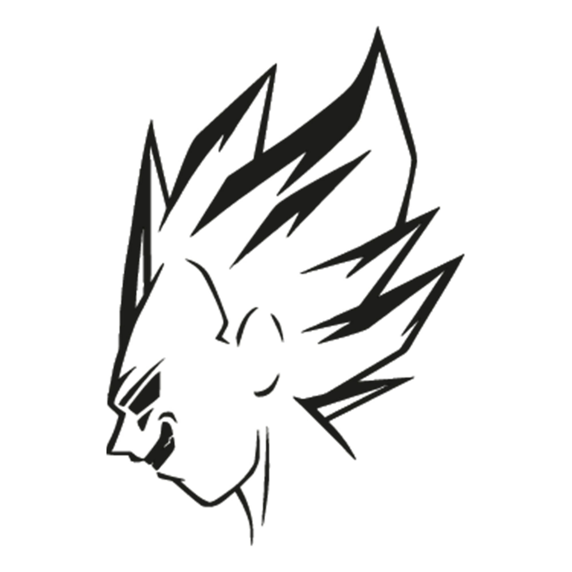 Rienda Libre - Sticker Dragon Ball Vegeta Akira Toriyama Auto Camioneta