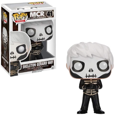 Funko Pop Rocks Funko Mcr Skeleton Gerard Way Topic Exclusivo