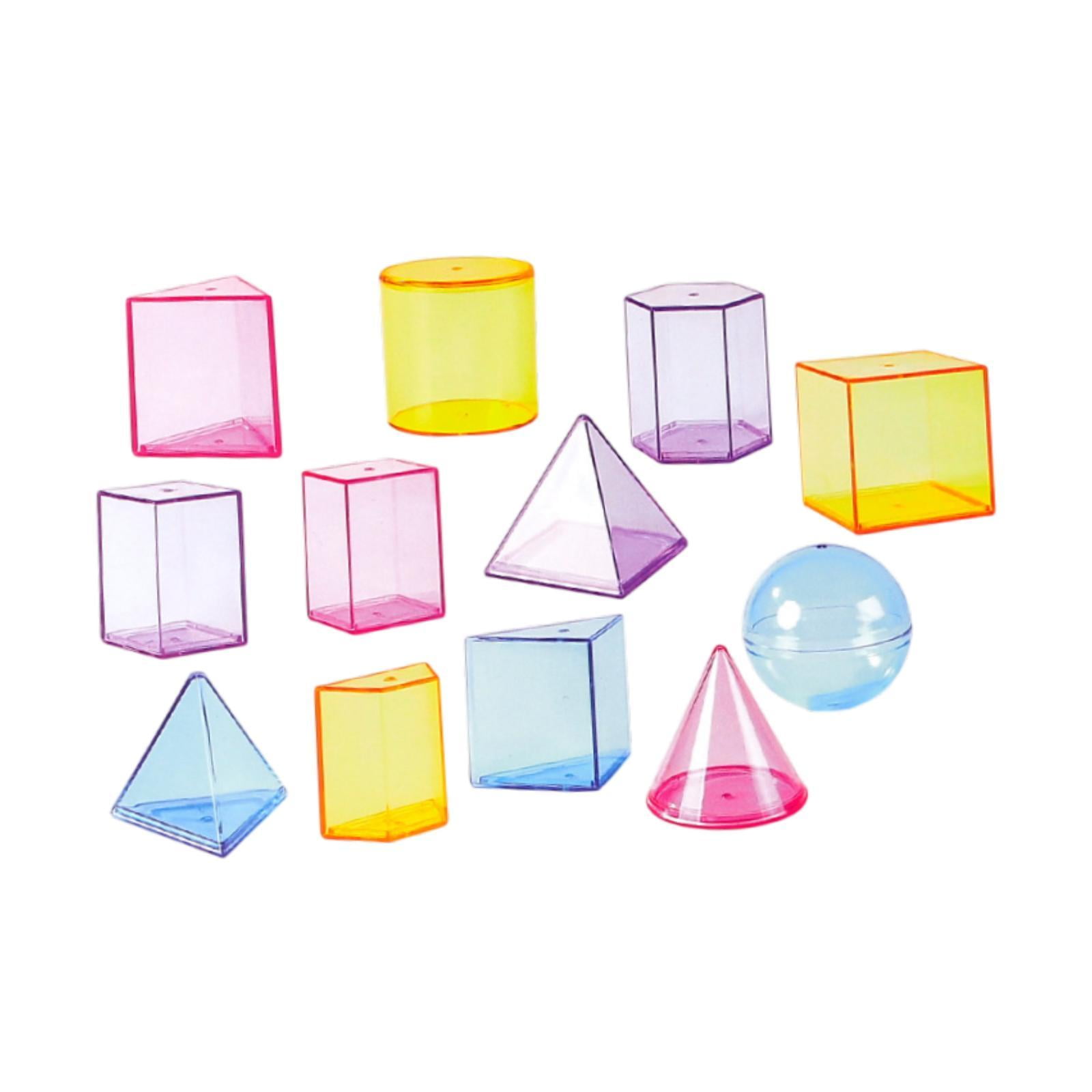 Magideal - Bloques De Formas Geométricas De 12 Veces A 12 Matemáticas Sólidas Sólidas Geométricas Patrones De Juguete Para Entregas Escolares De Jardín De Infant