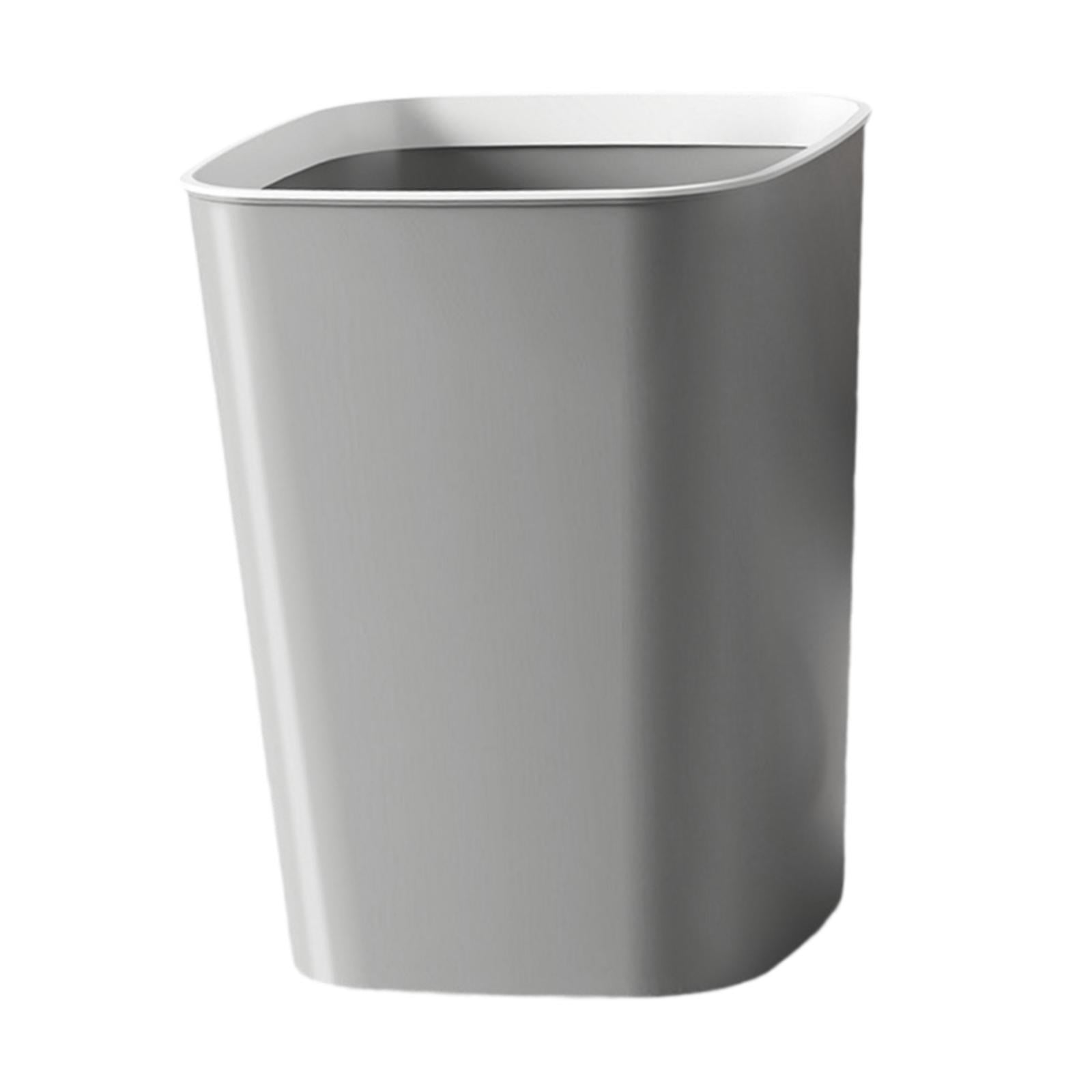 Bothyi - Papelera Papelera Rectangular Papelera Para Baño Cocina Escritorio Gris 12 L