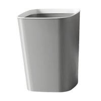 Bothyi - Papelera Papelera Rectangular Papelera Para Baño Cocina Escritorio Gris 12 L