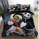 thumbnail image 1 of Duvet Cover Sets Nightmare-Before Christmas Jack and Sally Rose Decor Bedding Set Home Bedroom Decoration Microfiber Fabric No Comforter 3pcs Twin Size, 1 of 3