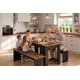 thumbnail image 2 of Juego de Comedor Diario 2 Banquetas Canela Negro 75.2x135x75 cm MDP Be Design, 2 of 5