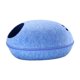 thumbnail image 5 of Cueva De Cama De Gato De Fieltro Natural Con Cremallera Tienda De Campa?a Para Gatos De Interior Cama Para Mascotas Casa Escondite Azul, 5 of 5
