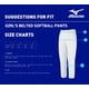 thumbnail image 5 of Pantalones de softball Mizuno para niñas y jóvenes, negros, talla grande para jóvenes, 5 of 5