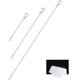 thumbnail image 1 of Extensor de Collar VANBARIS Plata Juego de 3 (5, 7, 10 cm), 1 of 9