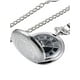 thumbnail image 2 of Reloj de Bolsillo de Cuarzo para Hombre con Dial Negro y Cadena (Plateado), 2 of 2