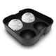 thumbnail image 4 of Molde de silicona para bolas de hielo, molde redondo para bandeja de hielo, máquina para hacer hielo en barra, fácil de liberar, capacidad para 4 bolas de 4,5 cm, 4 of 8