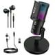 thumbnail image 1 of Micrófono , Micrófono Dinámico Usb Para Juegos, Para Pc, Ps4/5, Podcast, Streaming Y Hrabación De Música, Con Soporte Antivibración, Rgb, Red Antisalpicaduras, Silenciador, Cancelación De Ruido, 1 of 10