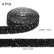 thumbnail image 2 of Uxcell 4 Yardas Cinta de Rhinestone de Resina, Cintas de Cristal Autoadhesivas, Negro, 2 of 6
