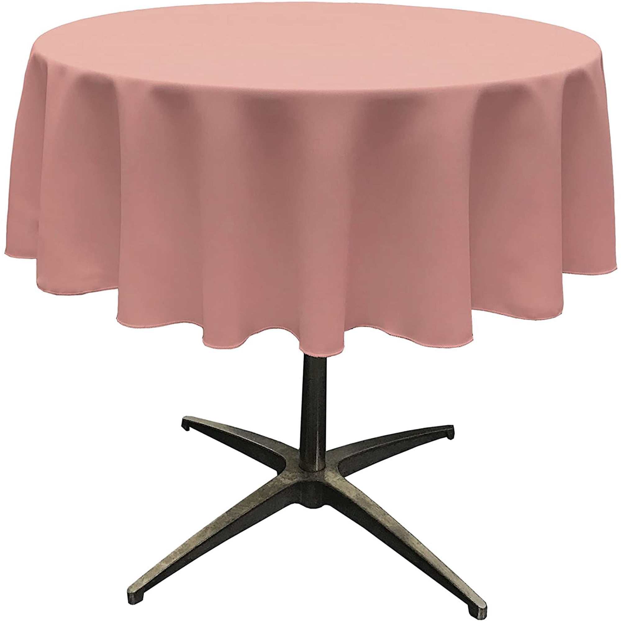 La Linen - Mantel La, Lino, Poliéster, Popelina, Lavable, Redondo, 130 Cm