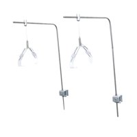 Magideal - 2 Piezas Soporte Para Luz De Acuario Soporte De Lámpara Para Pecera Soporte Ajustable De Aleación De Aluminio Base De Lámpara Para Plantas Acuáticas