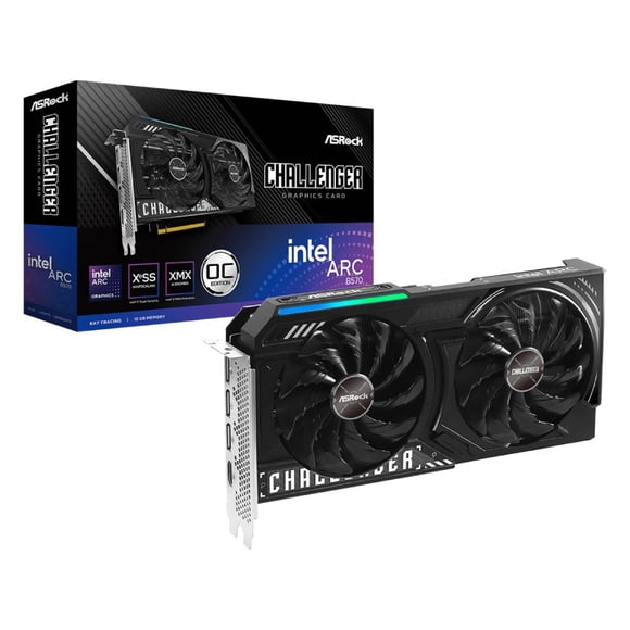 Tarjeta de Video ASRock Arc B570 Challenger 10GB OC