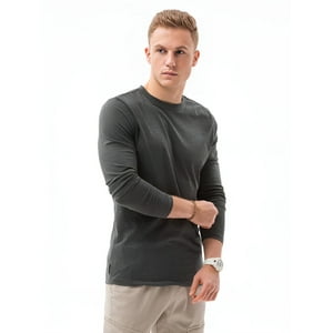 Home Fashion - Polera Hombre Manga Corta Cuello Redondo Gris Talla Xl