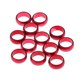 thumbnail image 2 of 12 Piezas Dart Sharft Protect Vuelos O Rings Anillo De Agarre De Repuesto Rojo, 2 of 3