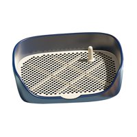 Magideal - Pet Dog Wathing Puppy Entrenamiento De La Bandeja Para Ir Al Baño Portátil Para La Almohadilla De Entrenamiento De Gatos Con Protección De La Pared De Azul S