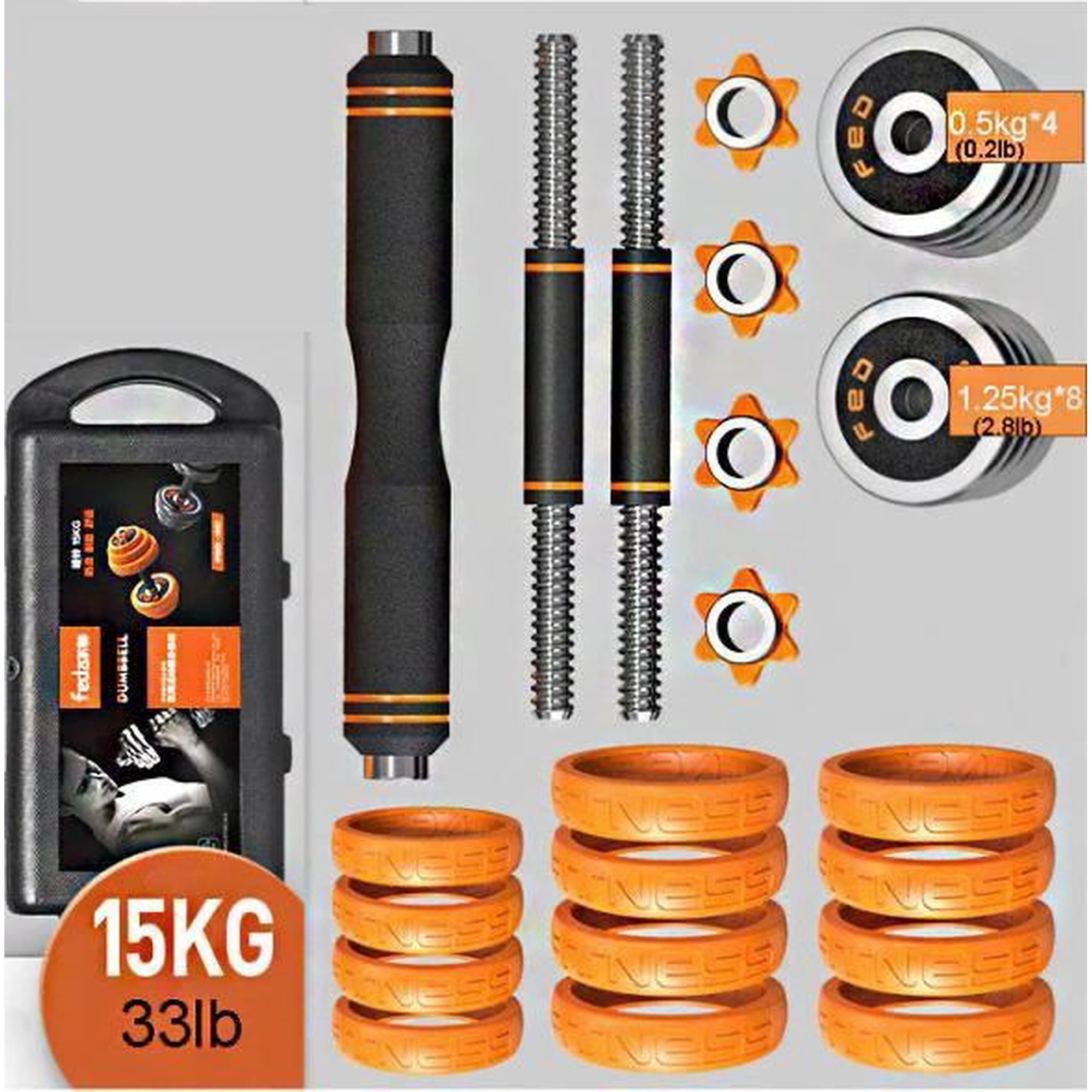 Feierdun - Set De Pesas Ajustable 15 Kg