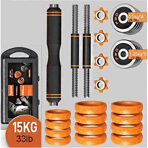 Feierdun - Set De Pesas Ajustable 15 Kg