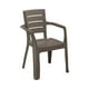 thumbnail image 1 of Silla plástico Con Brazos 58x59x82ms Diseño Madera Rimax cafe Tamaño Único, 1 of 4