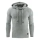 thumbnail image 1 of Polerón Hombre Tejido Waffle Gris Manga Larga Hoodie d&b, 1 of 3