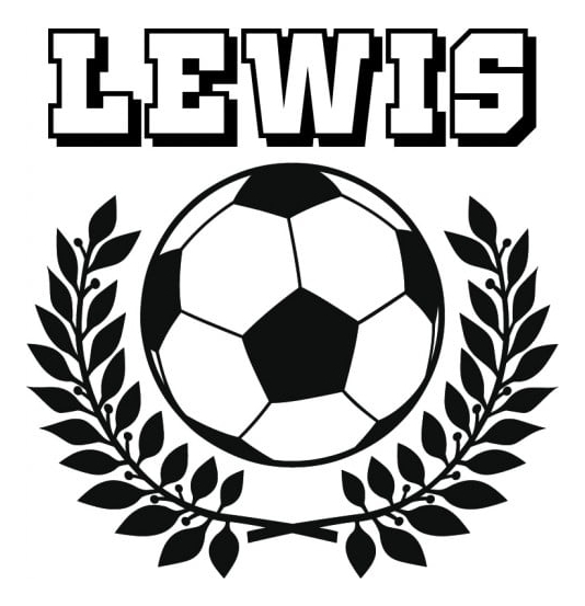 Rienda Libre Graphics - Decomural Personalised Name Sport Football Ws-43031