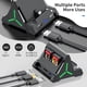 thumbnail image 4 of Estación de carga para TV compatible con Nintendo Switch/OLED - HDMI 4K, USB-C, puerto USB 3.0, luz ambiental LED, capacidad para 4 ranuras de juego, base de carga de repuesto-Negro, 4 of 7