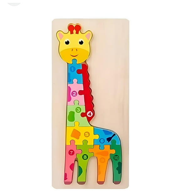 amazon jirafa de madera rompecabezas
