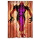 thumbnail image 1 of Cortina de ducha de Deadpools en llamas, juego de cortina de baño con ganchos, tamaño 48 x 72 pulgadas, 1 of 3