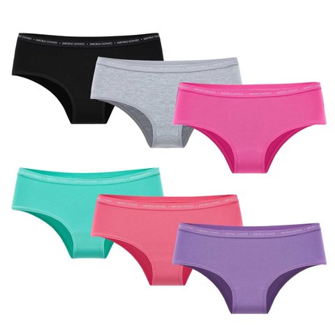 Giovacchino - Pack De 6 Calzones Pantaleta Algodón Mujer