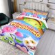 thumbnail image 3 of Mis Monstruos Cantantes Conjunto de sábanas temático, trío de piezas, cómodo y amigable con la piel, diseño único, regalo de decoración para el hogar para familiares, amigos y fans,140cm *210cm, 3 of 6